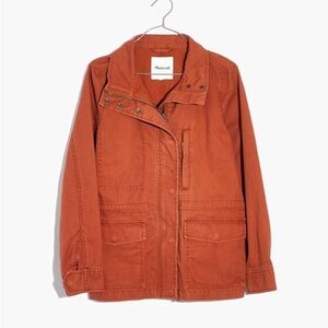 Madewell Women's Passage Jacket Surplus Military Style Zip Up 100% Cotton XS